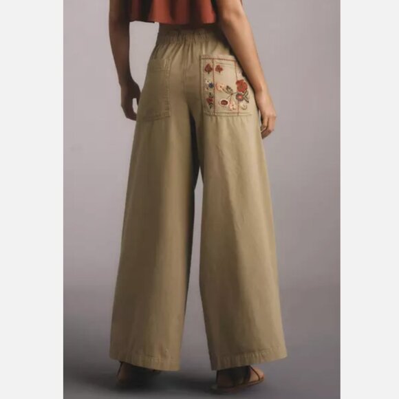 Brand New Women's Pilcro Embroidered Pull-On Pants - Picture 3 of 8